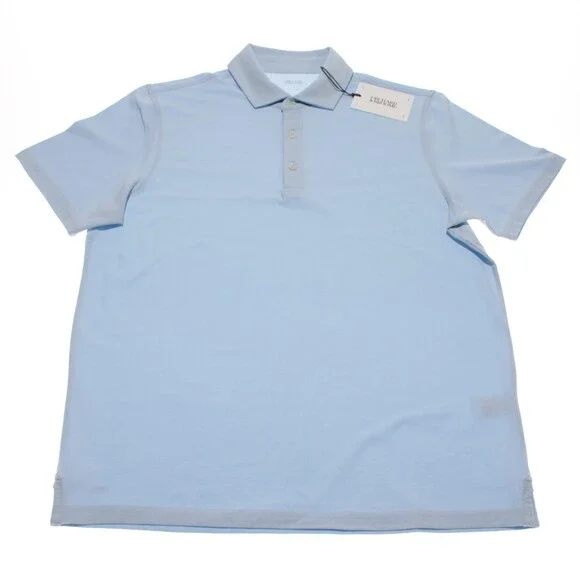 Orchard & Broome NWT Grand Stretch Polo Shirt Size S in Blue Cotton & Spandex